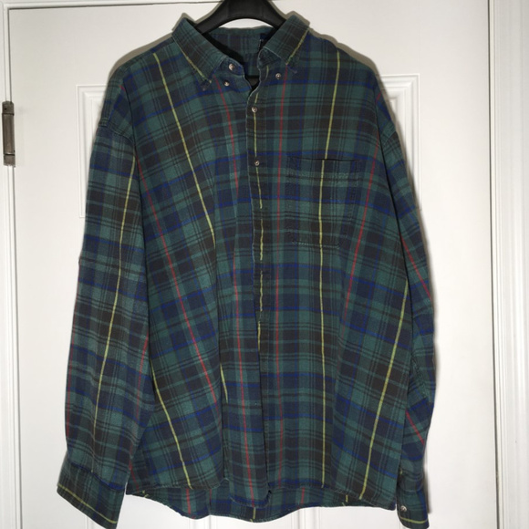 Lands' End Other - XXL Land's End Green Plaid Flannel Button-down